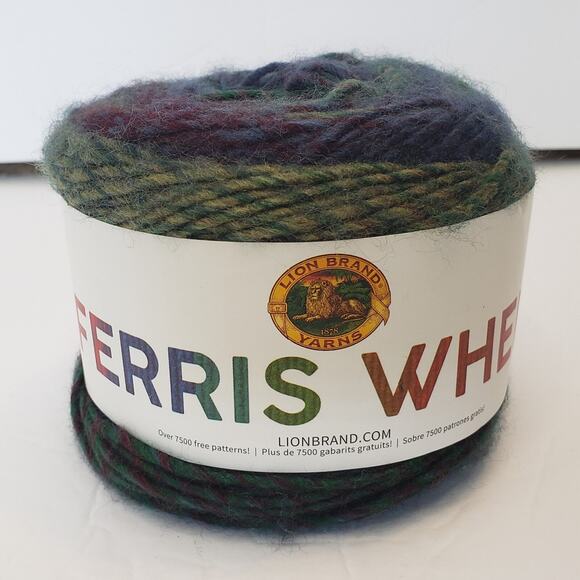 1 Skein Lion Brand Ferris Wheel Yarn-Imaginary Garden 3 oz / 270 yd - Picture 1 of 7